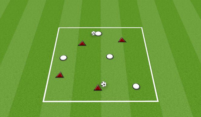 Football/Soccer Session Plan Drill (Colour): PASSING: 1 TOUCH (GAME OF 11'S)