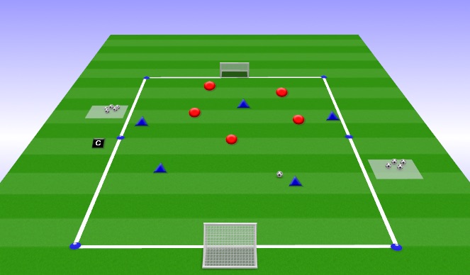 Football/Soccer Session Plan Drill (Colour): SSG