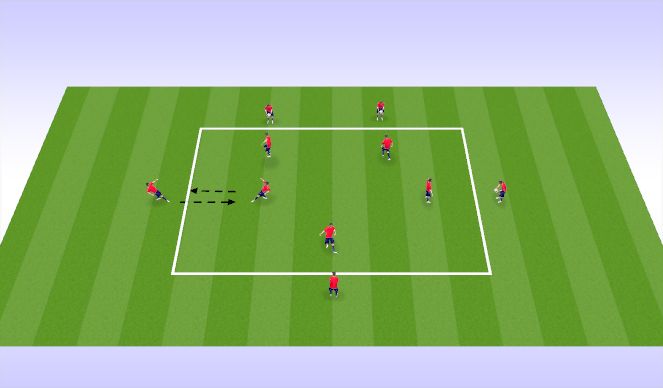 Football/Soccer Session Plan Drill (Colour): Warm-Up