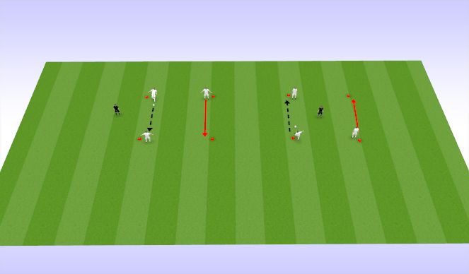 Football/Soccer Session Plan Drill (Colour): Quick Passes (Triangles)