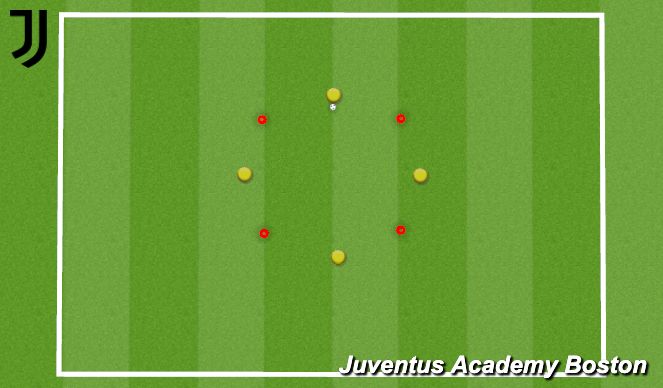 Football/Soccer Session Plan Drill (Colour): One Touch