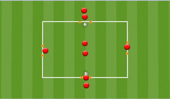 Football/Soccer Session Plan Drill (Colour): WARM UP