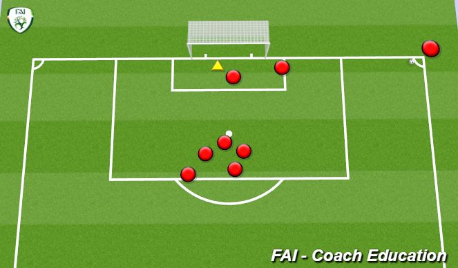 Football/Soccer Session Plan Drill (Colour): Set Up