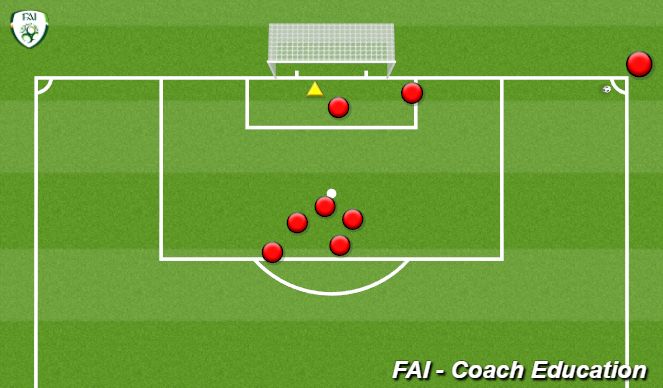 Football/Soccer Session Plan Drill (Colour): Spread