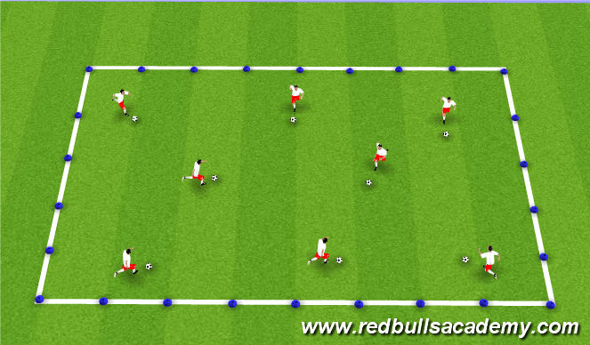 Football/Soccer Session Plan Drill (Colour): Pirate Training