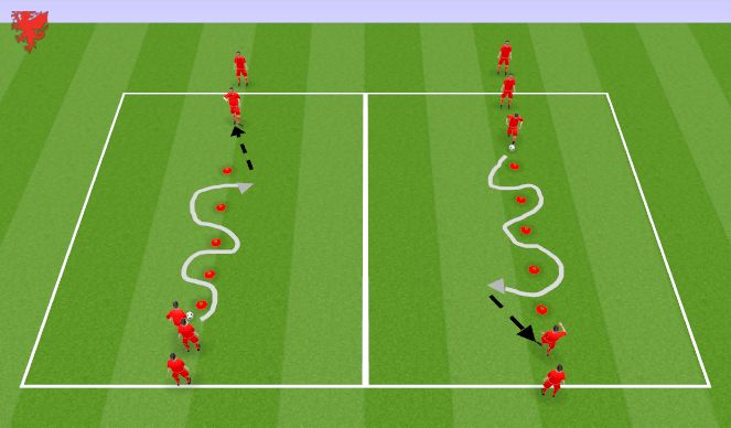 Football/Soccer Session Plan Drill (Colour): Screen 1