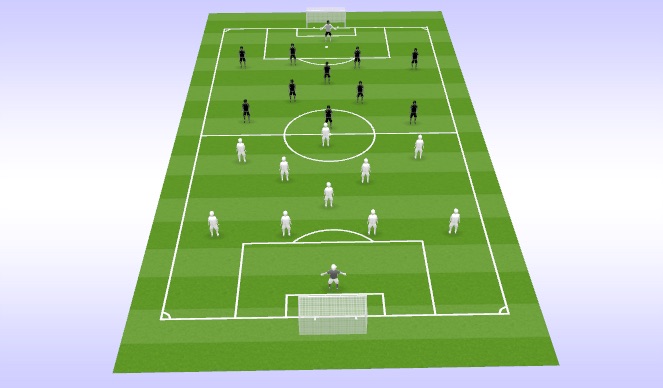 Football/Soccer Session Plan Drill (Colour): Stort spel