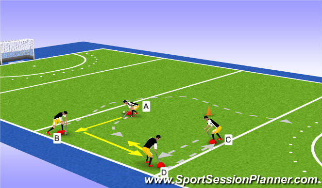 Hockey Session Plan Drill (Colour): breedte switch