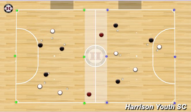 Futsal Session Plan Drill (Colour): Futsal Warm Up