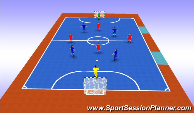 Futsal Session Plan Drill (Colour): Screen 1