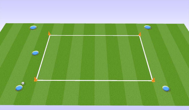 Football/Soccer Session Plan Drill (Colour): 1:2 (to feet)