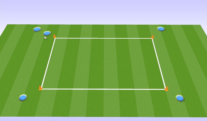 Football/Soccer Session Plan Drill (Colour): 1:2 (into space)