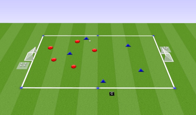 Football/Soccer Session Plan Drill (Colour): Play Phase 1