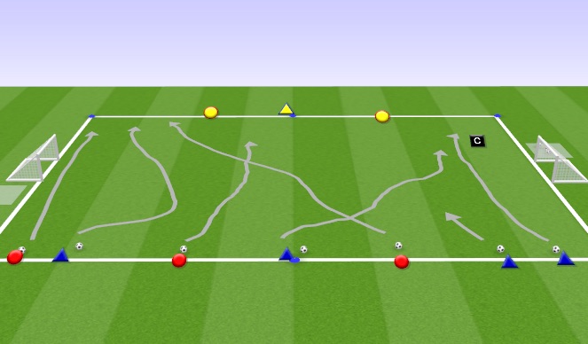 Football/Soccer Session Plan Drill (Colour): Fun Activity