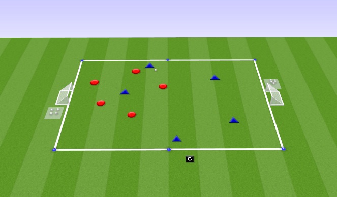 Football/Soccer Session Plan Drill (Colour): Play Phase 1