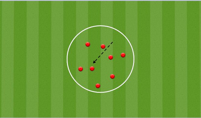 Football/Soccer Session Plan Drill (Colour): Ball toss warm up