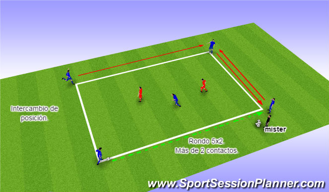 Football/Soccer Session Plan Drill (Colour): control 2
