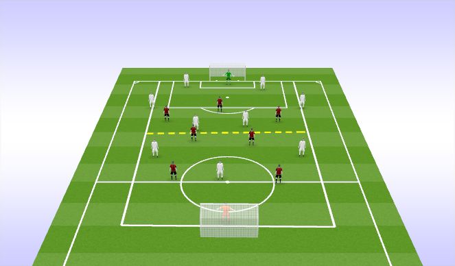 Football/Soccer Session Plan Drill (Colour): 7v9 MSG