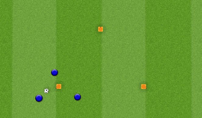 Football/Soccer Session Plan Drill (Colour): Triangles