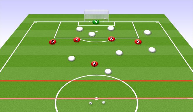 Football/Soccer Session Plan Drill (Colour): Animation