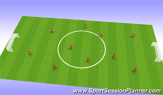 Football/Soccer Session Plan Drill (Colour): technical