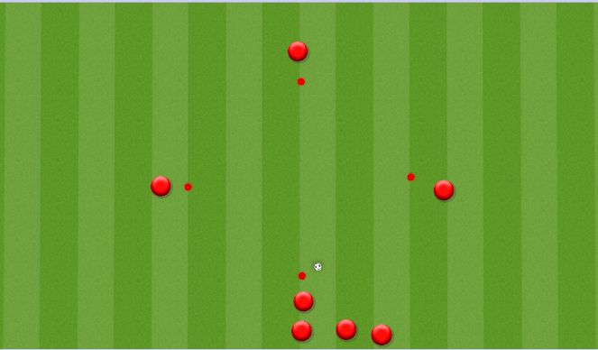 Football/Soccer Session Plan Drill (Colour): Diamond Passing Pattern