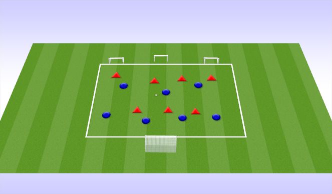 Football/Soccer Session Plan Drill (Colour): 7v7