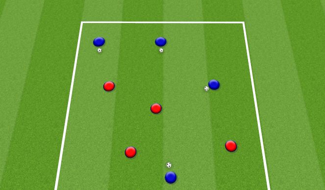 Football/Soccer Session Plan Drill (Colour): Animation 2