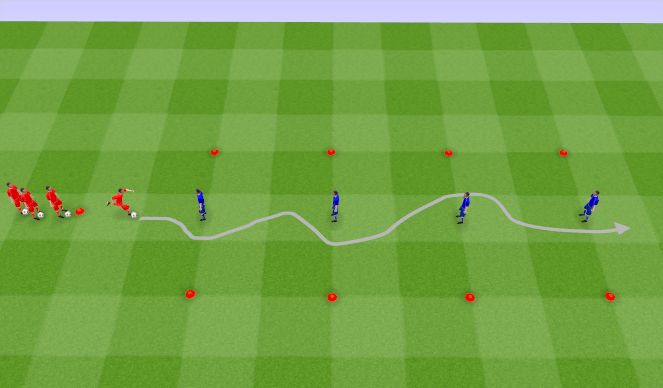 Football/Soccer Session Plan Drill (Colour): Gladiator