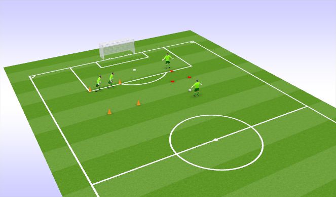 Football/Soccer Session Plan Drill (Colour): Warm-Up