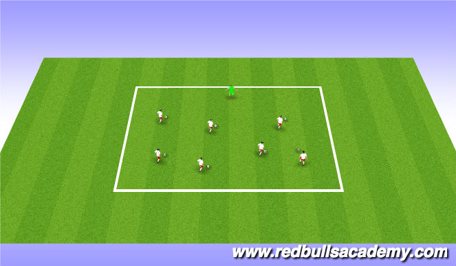 Football/Soccer Session Plan Drill (Colour): Warm up