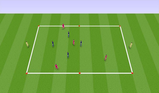 Football/Soccer Session Plan Drill (Colour): Directional Possession