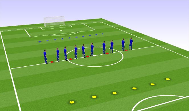 Football/Soccer Session Plan Drill (Colour): Explosive Reaction