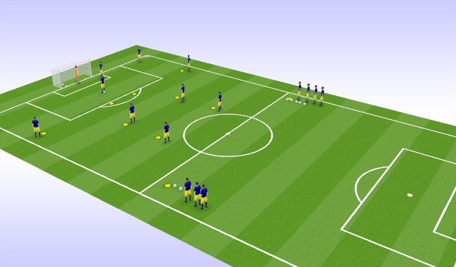 Football/Soccer Session Plan Drill (Colour): Animation 2