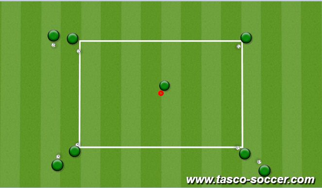 Football/Soccer Session Plan Drill (Colour): create space/communication