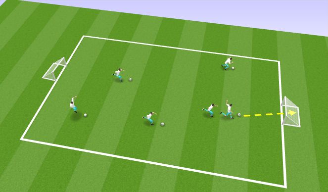 Football/Soccer Session Plan Drill (Colour): Warm Up