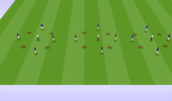 Football/Soccer Session Plan Drill (Colour): Arrival activity - Rondo