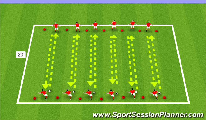 Football/Soccer Session Plan Drill (Colour): Shooting Activity