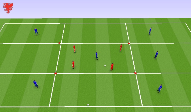 Football/Soccer Session Plan Drill (Colour): Press Transition game