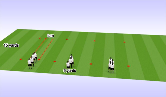 Football/Soccer Session Plan Drill (Colour): Dynamic WU