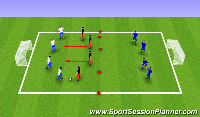 Football/Soccer Session Plan Drill (Colour): MDG