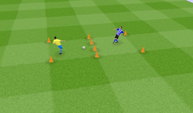 Football/Soccer Session Plan Drill (Colour): Arrival Activity