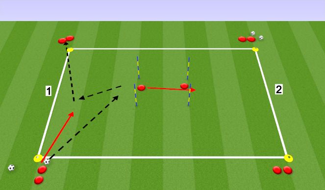 Football/Soccer Session Plan Drill (Colour): Passing Warm up