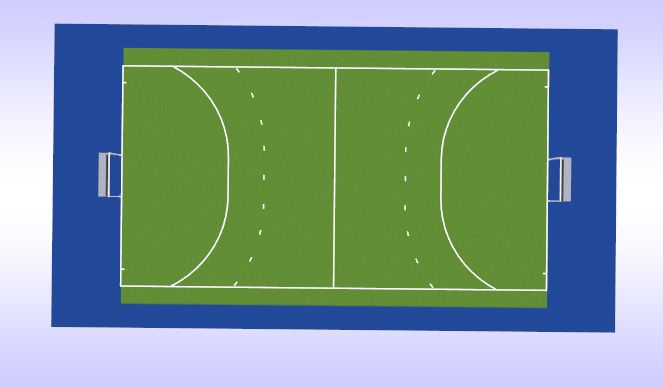 Hockey Session Plan Drill (Colour): Start of open day