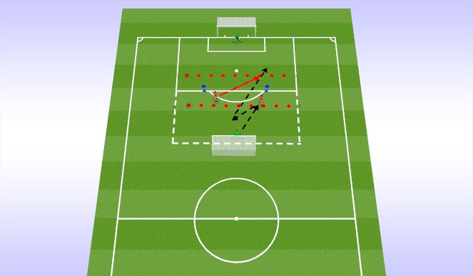 Football/Soccer Session Plan Drill (Colour): 1v1 Game Related Practice