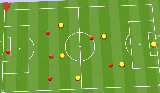 Football/Soccer Session Plan Drill (Colour): SSG