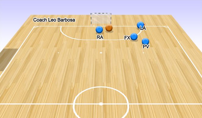 Futsal Session Plan Drill (Colour): Screen 1