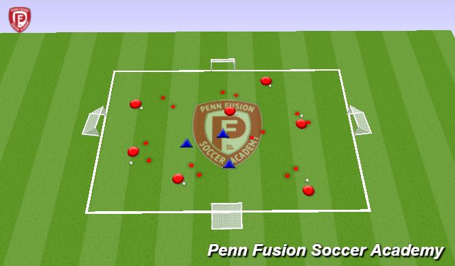 Football/Soccer Session Plan Drill (Colour): Technical Foundations