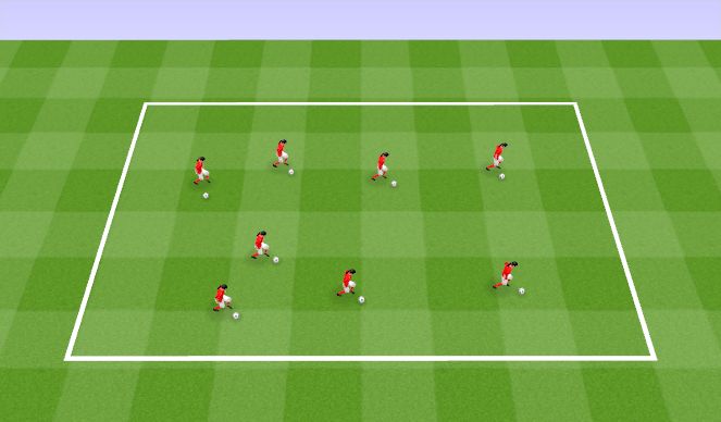 Football/Soccer Session Plan Drill (Colour): Warm Up