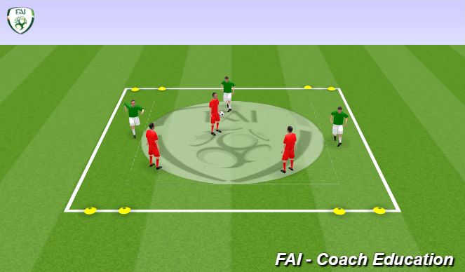 Football/Soccer Session Plan Drill (Colour): Match (5 min)